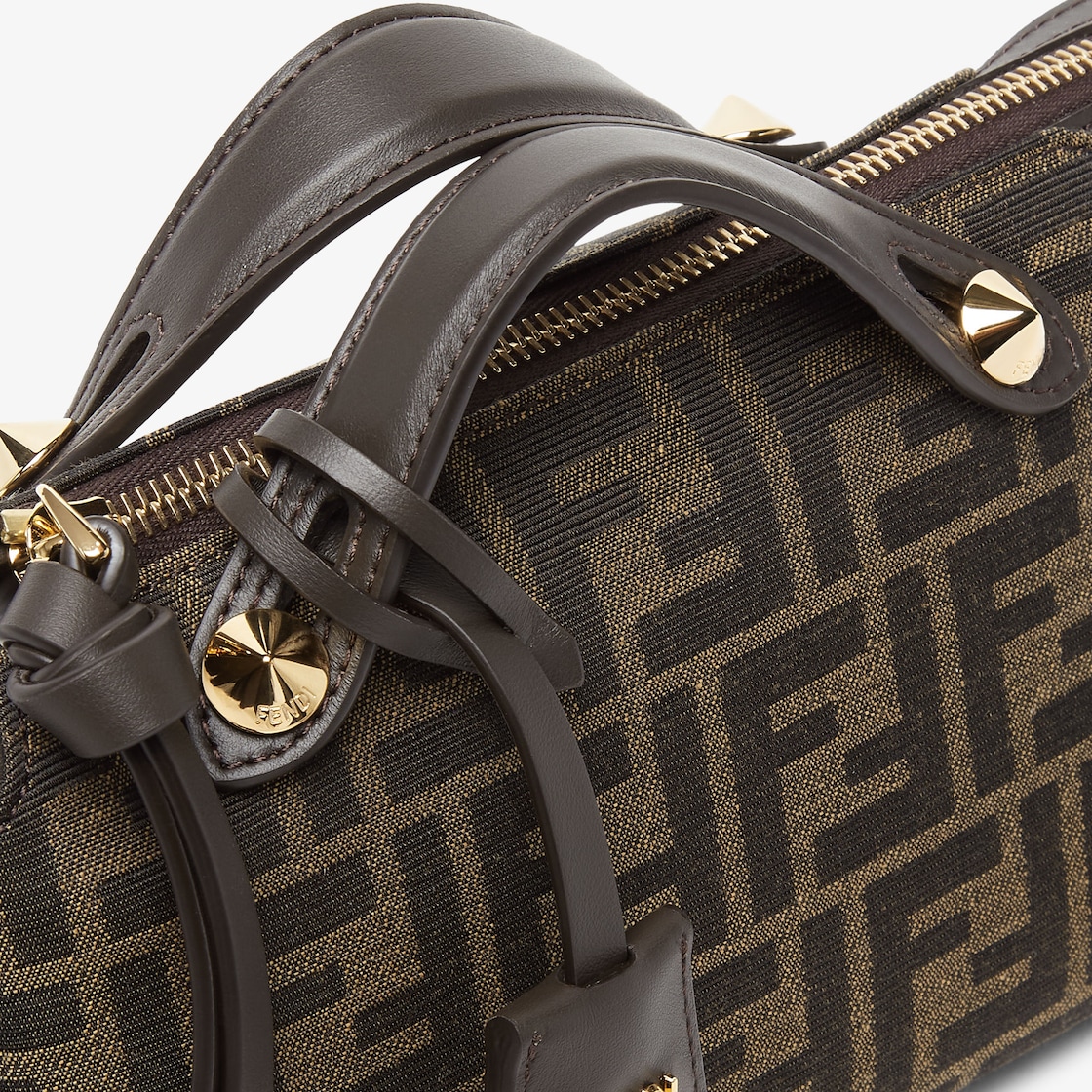 FENDI By The Way Soft Mini Brown FF jacquard fabric mini bag - Image 2